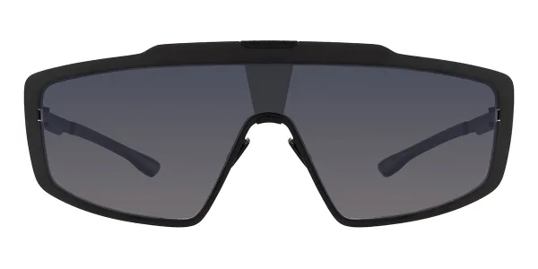 Ic! Berlin M1664 MB Shield 03 Black Women's Sunglasses Black Size 141