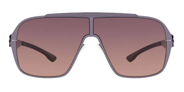 Ic! Berlin M1668 Nash Shiny-Aubergine Men's Sunglasses Purple Size 66