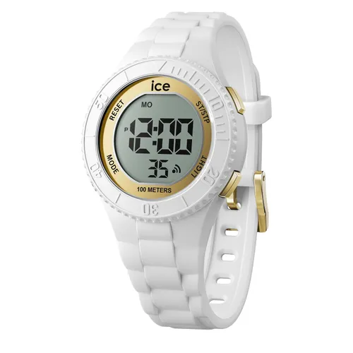 ICE-WATCH ICE Digit Gold-Girl's White Watch with Plastic
