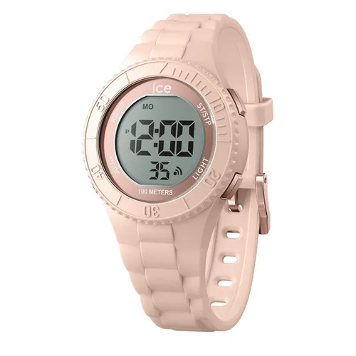 ICE-WATCH ICE Digit Nude Rose-Gold-Girl's Pink Watch with