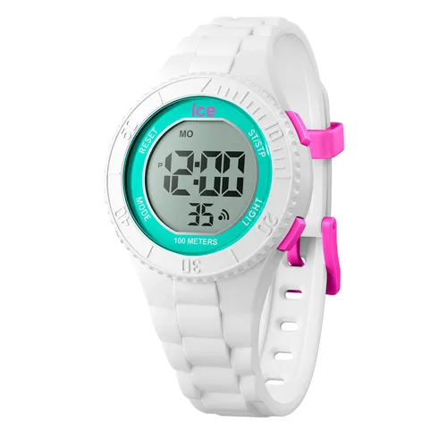ICE-WATCH - Ice Digit White Turquoise - Girl's Wristwatch