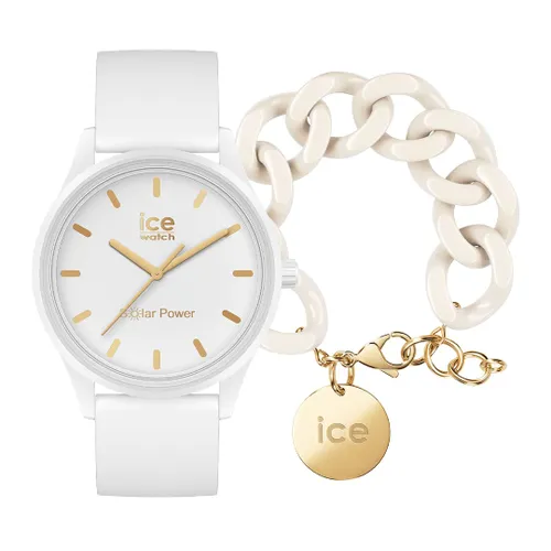 ICE-WATCH ICE Solar Power White Gold Women's Watch with