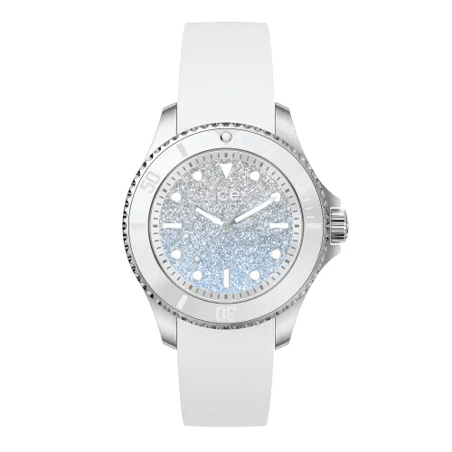 ICE-WATCH - Ice Steel Lo White Blue - Women's Wristwatch