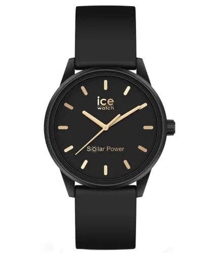 Ice-Watch Ice Watch Ice Solar Power - Black Gold WoMens 020302 Silicone - One Size
