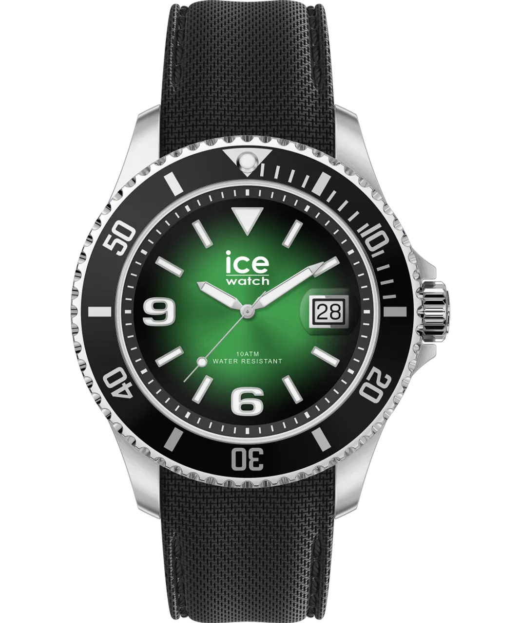 Ice-Watch Ice Watch Ice Steel - Deep Green Mens Black 020343 Silicone - One Size