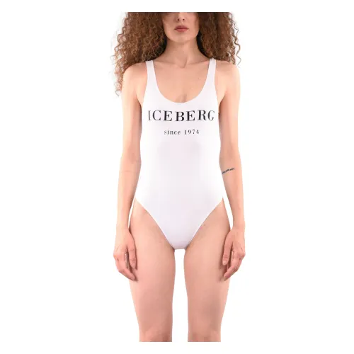 Iceberg , One-piece Swimsuit ,White female, Sizes: