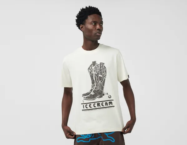 ICECREAM Boots T-Shirt, Ecru