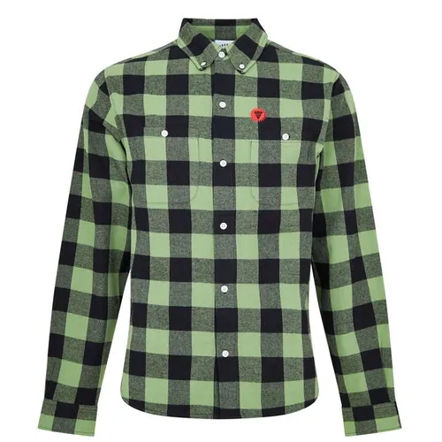 ICECREAM Check Flannel Shirt - Green