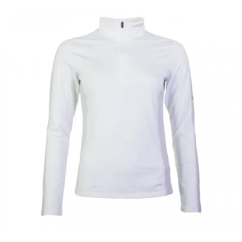 Icepeak Womens Rosina Long Sleeved Zip Neck Thermal Top: White: