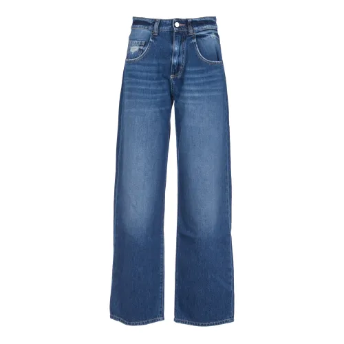 Icon Denim , Largo Jeans ,Blue female, Sizes: