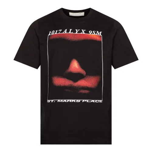 Icon Face Print T-Shirt - Black