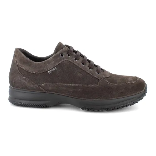 Igi&Co , Brown Gore-Tex Leather Sneakers ,Brown male, Sizes: