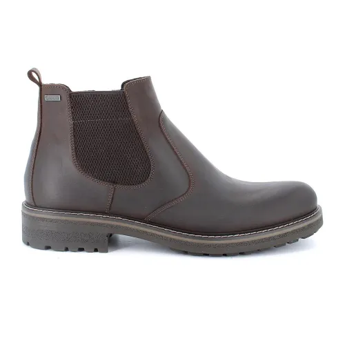 Igi&Co , Brown Leather Chelsea Ankle Boots ,Brown male, Sizes: