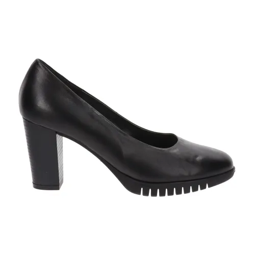 Igi&Co , Leather Women Heeled Shoes ,Black female, Sizes: