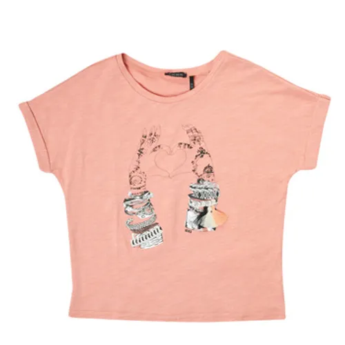 Ikks  EAGLEA  girls's Children's T shirt in Pink