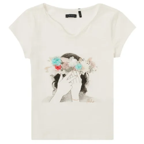 Ikks  ECLISPA  girls's Children's T shirt in White
