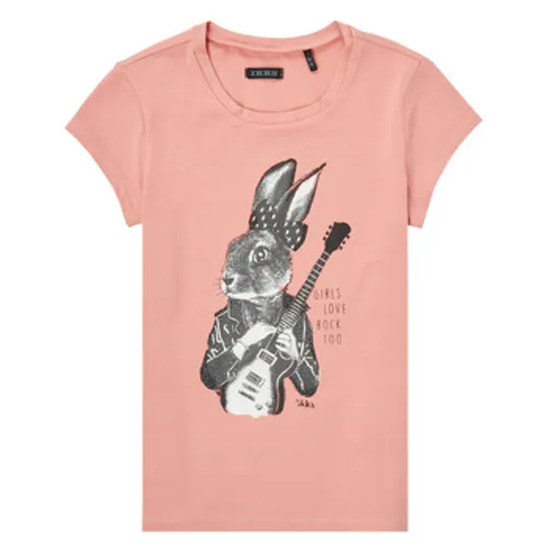 Ikks  ECODI  girls's Children's T shirt in Pink
