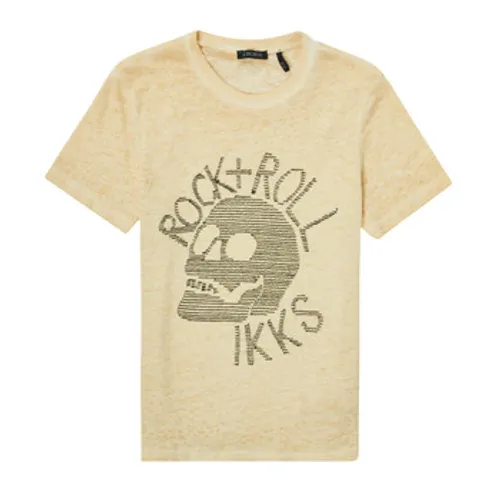 Ikks  JATIET  boys's Children's T shirt in Yellow