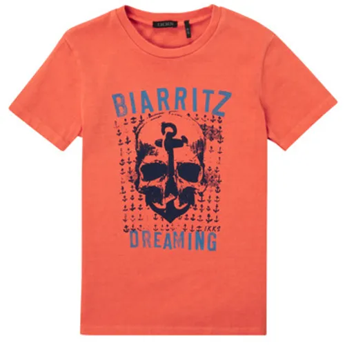 Ikks  JUSDIT  boys's Children's T shirt in Orange