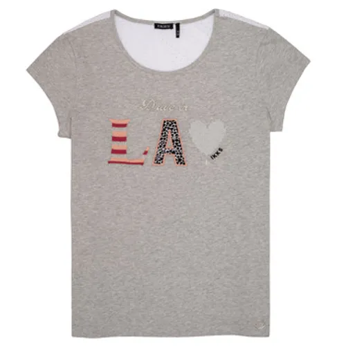 Ikks  LILOUSH  girls's Children's T shirt in Grey