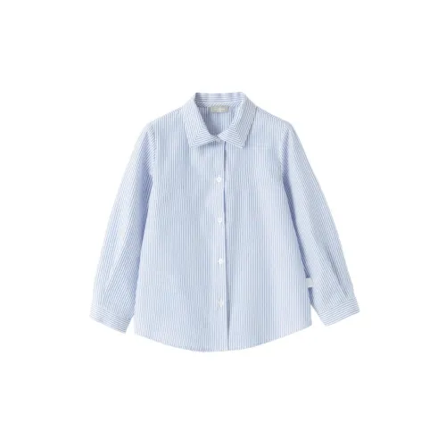Il Gufo , Blue Long Sleeve Shirt for Boys ,Blue male, Sizes: