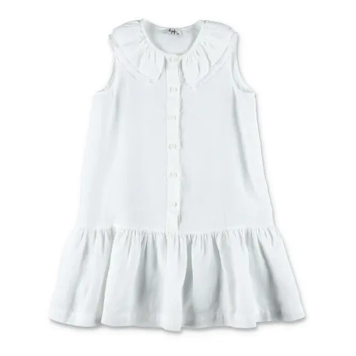 Il Gufo , Girl's Clothing Dress White Ss24 ,White female, Sizes: