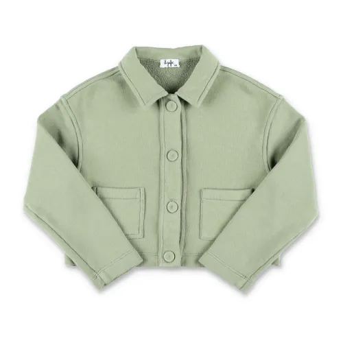 Il Gufo , Girl's Clothing Jackets & Coats Green Ss24 ,Green female, Sizes: