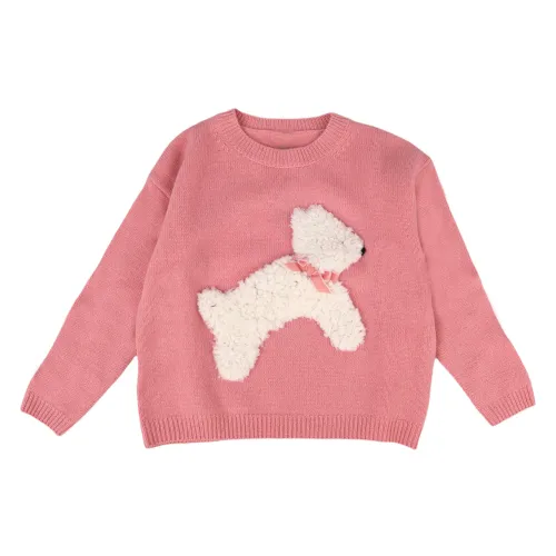 Il Gufo , Kids Wool Sweater ,Pink female, Sizes: