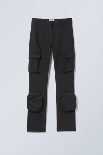 Ila Slim Cargo Trousers - Black