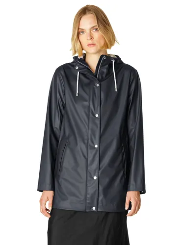 Ilse Jacobsen HornbÃ¦k Waterproof Hooded Raincoat - Dark Indigo - Female