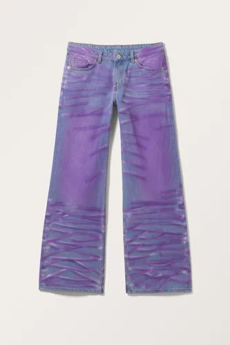 Imoo Low Wide Rainbow Jeans - Purple