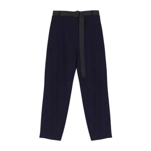Imperial , Cropped Trousers ,Blue female, Sizes: