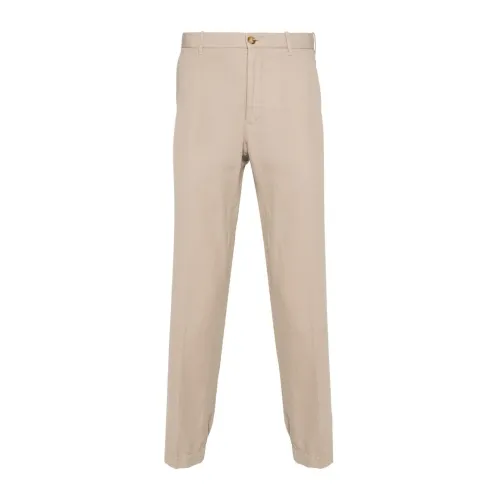 Incotex , Beige Linen Cotton Blend Slim Pants ,Beige male, Sizes: