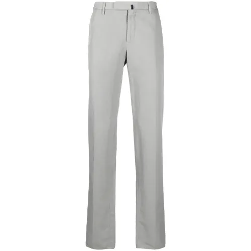 Incotex , Linen/cotton pants ,Gray male, Sizes: