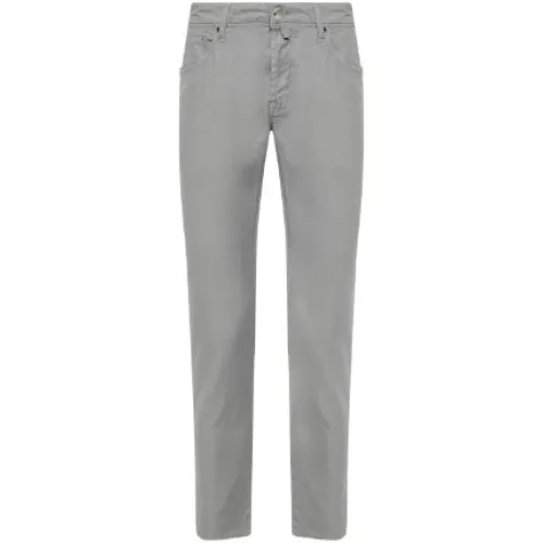Incotex , Medium Grey Slim Fit Jeans ,Gray male, Sizes:
