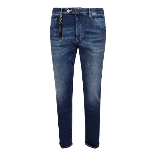 Incotex , Slim Fit Blue Division Jeans ,Blue male, Sizes: