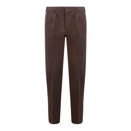 Incotex , Straight trousers ,Brown male, Sizes: