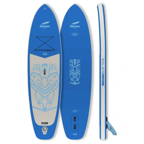 Indiana - 10'6 Family Pack - SUP board size 320 x 81,3 x 15 cm, blue/grey