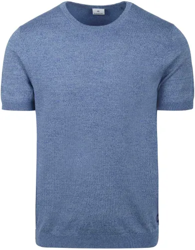 Industry Knitted T-Shirt Melange Blue