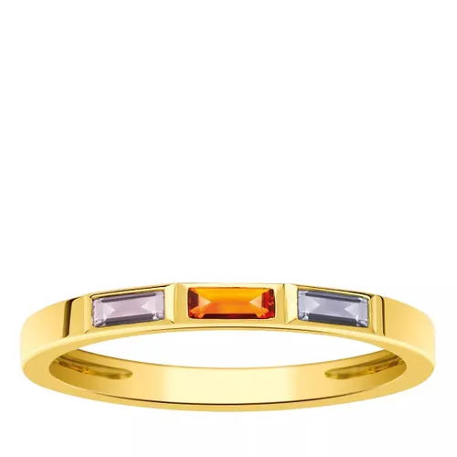 Indygo Rings - Seoul Ring with Iolite Citrine Amethyst - gold - Rings for ladies