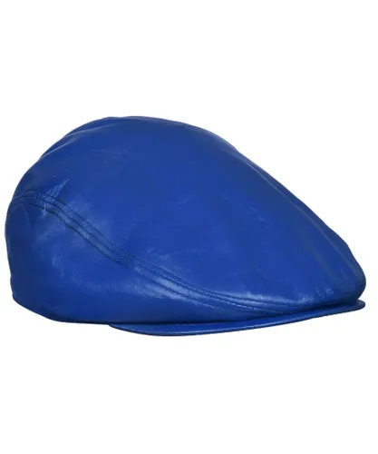 Infinity Leather Mens Peaky Blinders Newsboy Flat Hat - Blue