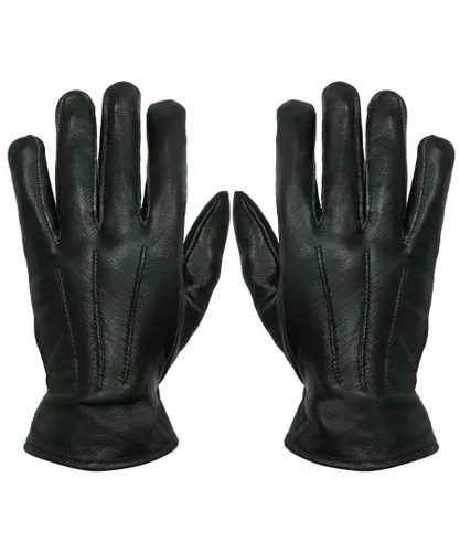Infinity Leather MENS THERMAL GLOVES - Black