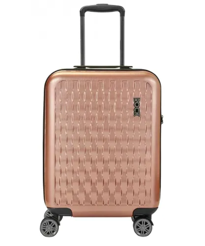 Infinity Leather Unisex Hard Shell Suitcase Luggage Bag - Pink - Size Small