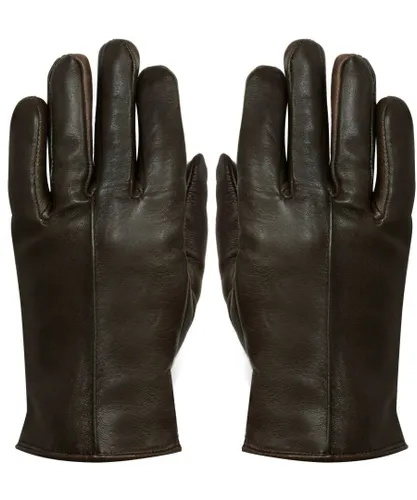 Infinity Leather WOMENS THERMAL GLOVES - Brown
