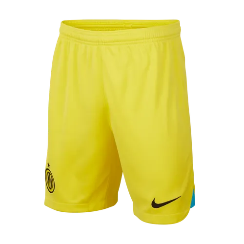 Inter Milan 2022/23 Stadium Third Older Kids' Nike Dri-FIT Football Shorts - Yellow