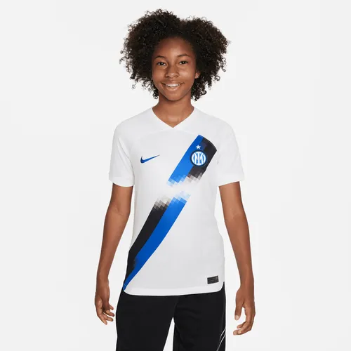 Inter Milan 2023/24 Stadium Away Older Kids' Nike Dri-FIT Football Shirt - White - Polyester
