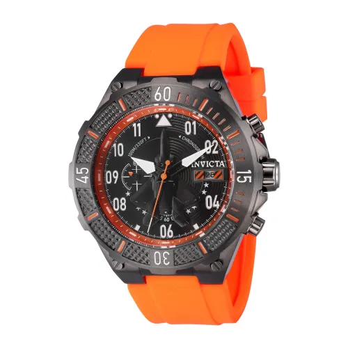 Invicta Watches , Aviator 39896 Men's Quartz Watch - 50mm ,Gray male, Sizes: ONE SIZE