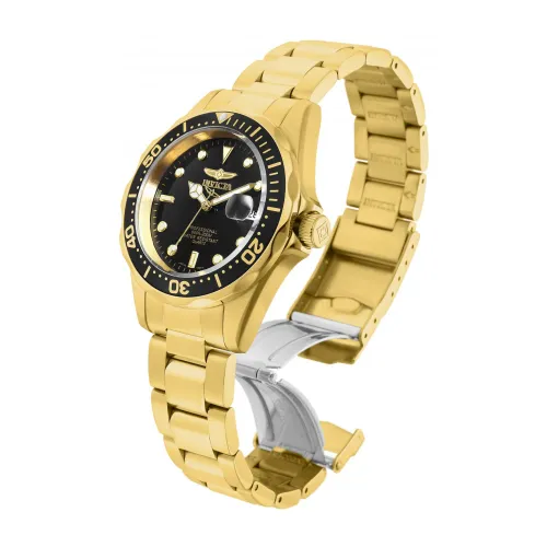 Invicta Watches , Pro Diver Quartz Watch - Black Dial ,Yellow unisex, Sizes: ONE SIZE