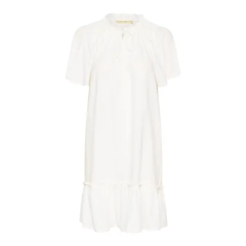 InWear , Flounce Dress Pure White ,White female, Sizes: