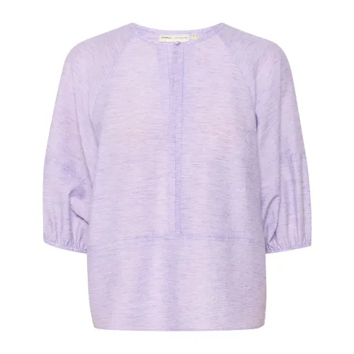 InWear , Lavender Blouse with Half Sleeves ,Purple female, Sizes:
